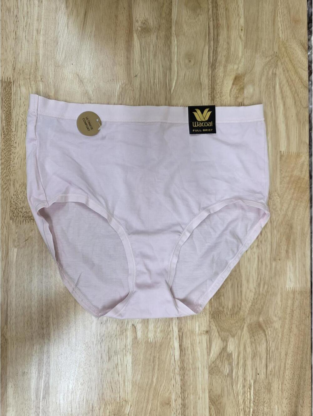 WACOAL UNDERSTATED COTTON FULL COVERAGE BRIEF BALLET SLIPPER M